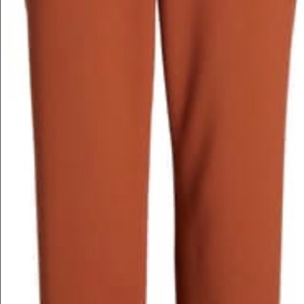 Halogen Tie waist pants Sz 16 rust sequoia - Picture 6 of 6